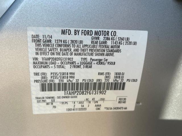 Photo 9 VIN: 1FAHP2D82FG131902 - FORD TAURUS SE 