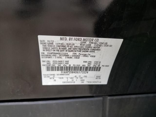 Photo 11 VIN: 1FAHP2D84DG173324 - FORD TAURUS SE 