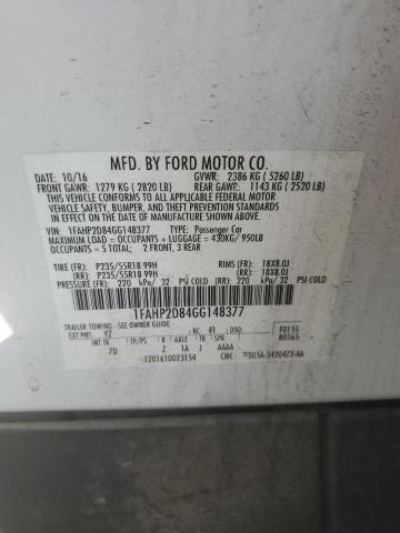 Photo 11 VIN: 1FAHP2D84GG148377 - FORD TAURUS SE 