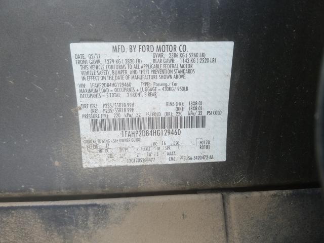 Photo 9 VIN: 1FAHP2D84HG129460 - FORD TAURUS SE 