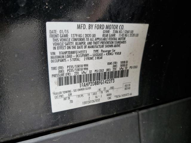 Photo 9 VIN: 1FAHP2D88FG142273 - FORD TAURUS SE 