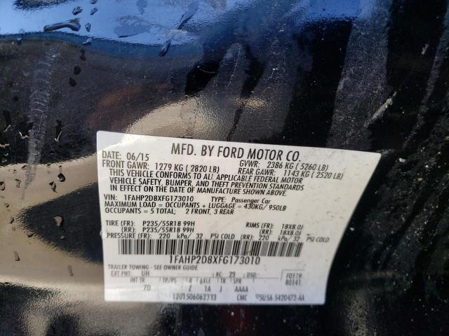 Photo 11 VIN: 1FAHP2D8XFG173010 - FORD TAURUS SE 