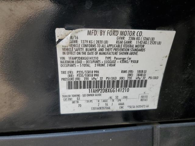 Photo 12 VIN: 1FAHP2D8XGG141210 - FORD TAURUS SE 