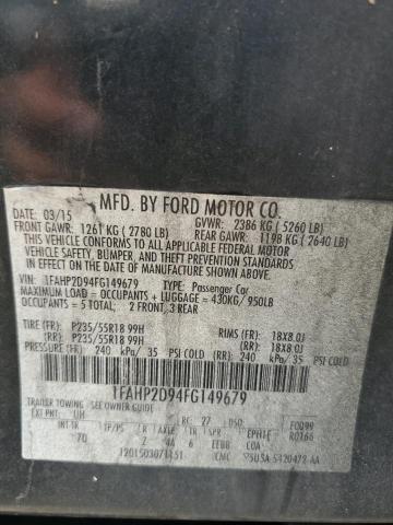 Photo 12 VIN: 1FAHP2D94FG149679 - FORD TAURUS SE 