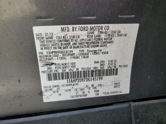 Photo 11 VIN: 1FAHP2D97DG145199 - FORD TAURUS SE 