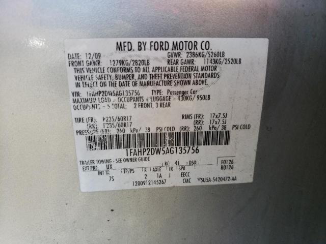 Photo 11 VIN: 1FAHP2DW5AG135756 - FORD TAURUS 