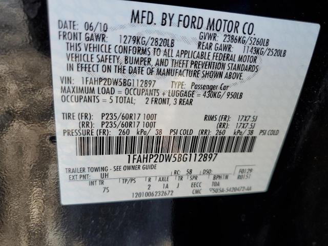 Photo 11 VIN: 1FAHP2DW5BG112897 - FORD TAURUS SE 