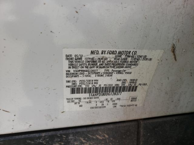 Photo 9 VIN: 1FAHP2E80DG128377 - FORD TAURUS SEL 