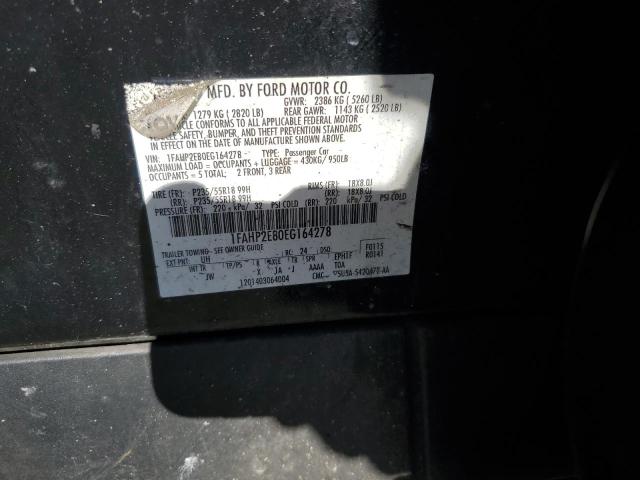 Photo 11 VIN: 1FAHP2E80EG164278 - FORD TAURUS SEL 