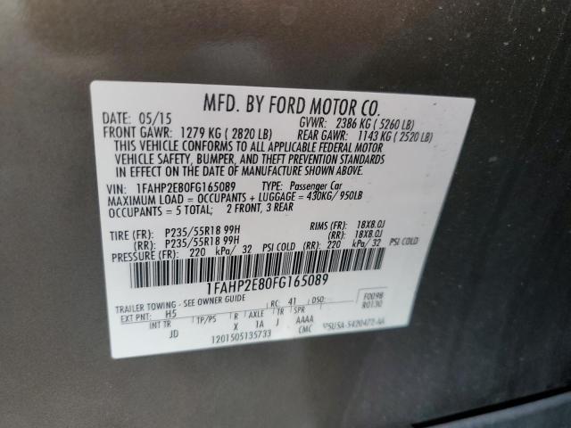 Photo 11 VIN: 1FAHP2E80FG165089 - FORD TAURUS 