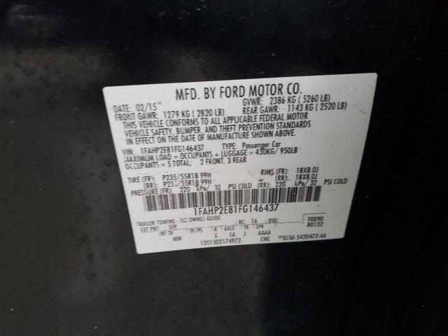 Photo 11 VIN: 1FAHP2E81FG146437 - FORD TAURUS SEL 