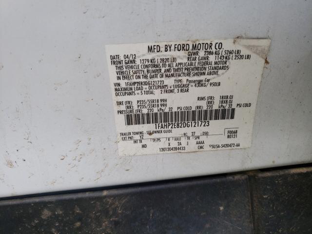 Photo 9 VIN: 1FAHP2E82DG121723 - FORD TAURUS SEL 