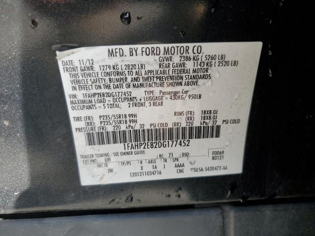 Photo 11 VIN: 1FAHP2E82DG177452 - FORD TAURUS 