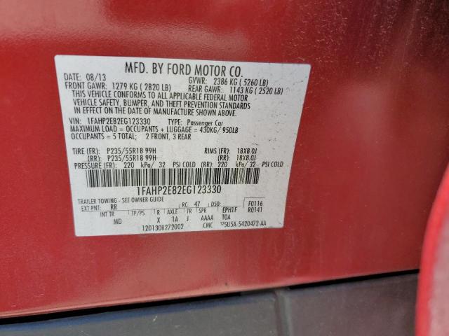 Photo 11 VIN: 1FAHP2E82EG123330 - FORD TAURUS 