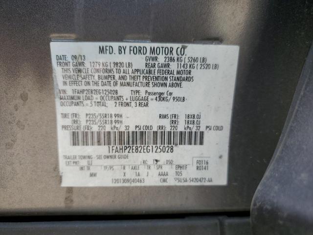 Photo 11 VIN: 1FAHP2E82EG125028 - FORD TAURUS SEL 