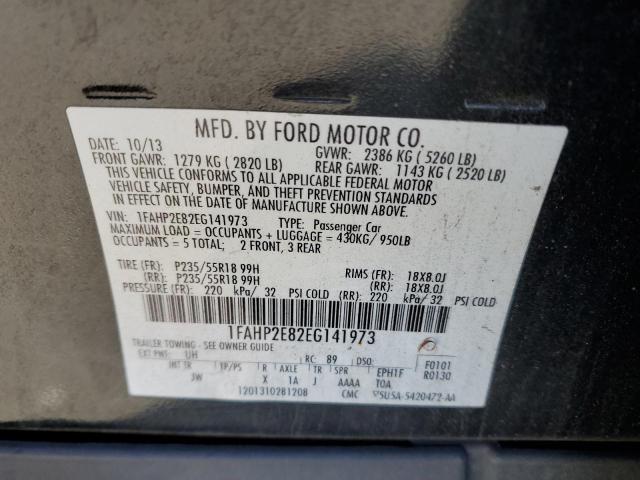 Photo 11 VIN: 1FAHP2E82EG141973 - FORD TAURUS 