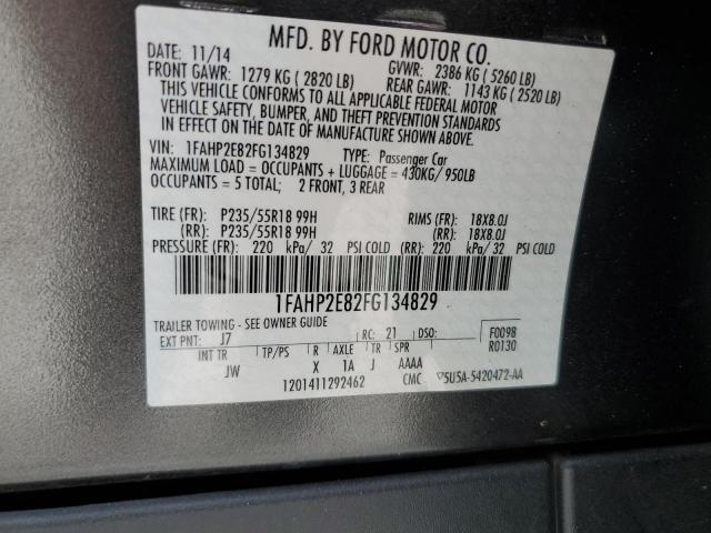 Photo 11 VIN: 1FAHP2E82FG134829 - FORD TAURUS 