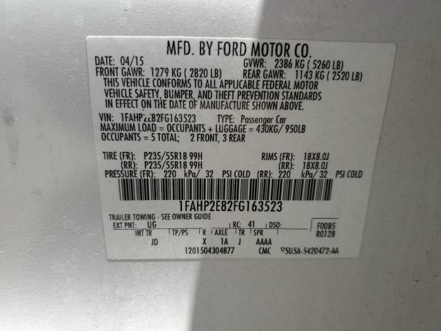 Photo 11 VIN: 1FAHP2E82FG163523 - FORD TAURUS 