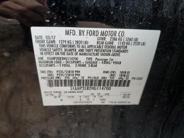 Photo 12 VIN: 1FAHP2E82HG114700 - FORD TAURUS 