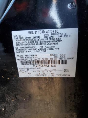 Photo 9 VIN: 1FAHP2E82HG118732 - FORD TAURUS SEL 