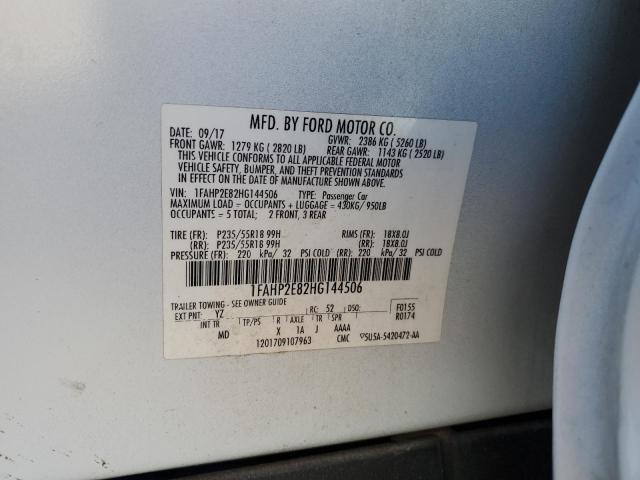 Photo 12 VIN: 1FAHP2E82HG144506 - FORD TAURUS 