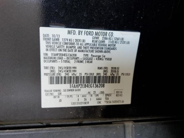 Photo 12 VIN: 1FAHP2E84EG136208 - FORD TAURUS SEL 