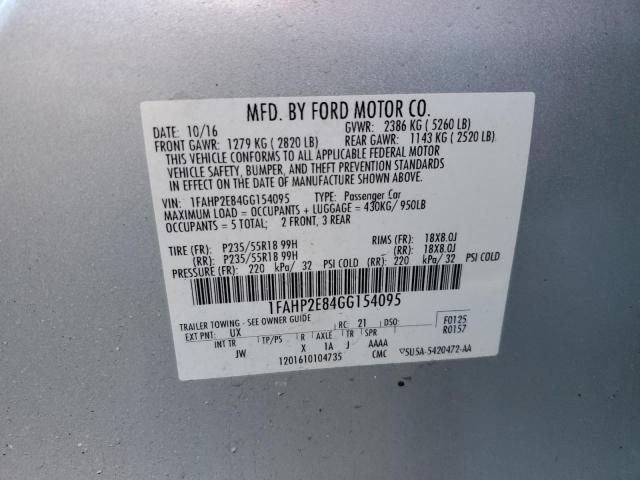 Photo 11 VIN: 1FAHP2E84GG154095 - FORD TAURUS 