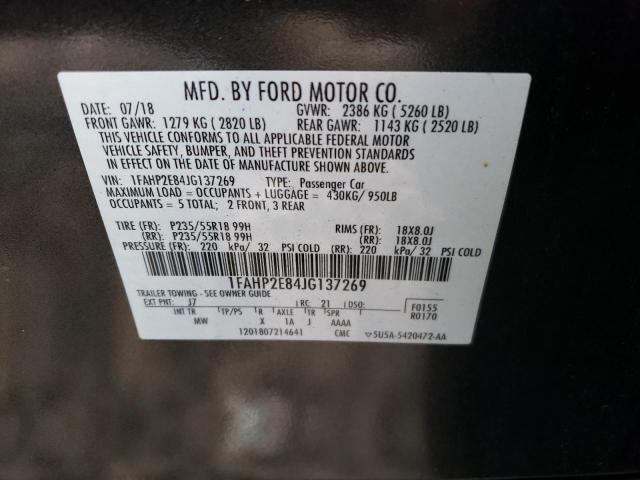 Photo 11 VIN: 1FAHP2E84JG137269 - FORD TAURUS 