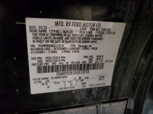 Photo 11 VIN: 1FAHP2E85DG113731 - FORD TAURUS SEL 