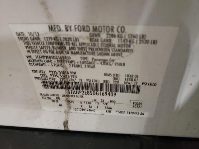 Photo 9 VIN: 1FAHP2E85DG169409 - FORD TAURUS SEL 