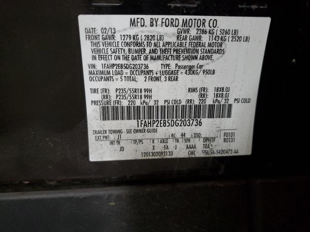 Photo 12 VIN: 1FAHP2E85DG203736 - FORD TAURUS 