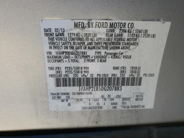 Photo 11 VIN: 1FAHP2E85DG207883 - FORD TAURUS 