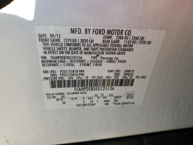 Photo 11 VIN: 1FAHP2E85EG125136 - FORD TAURUS 