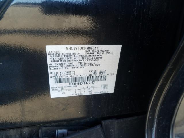 Photo 9 VIN: 1FAHP2E85FG176153 - FORD TAURUS SEL 