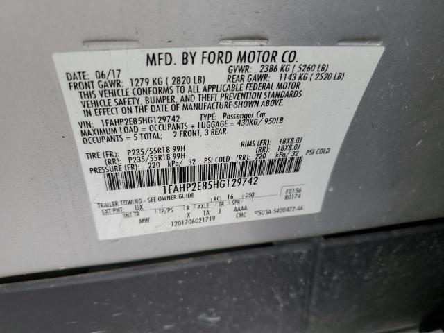 Photo 11 VIN: 1FAHP2E85HG129742 - FORD TAURUS 