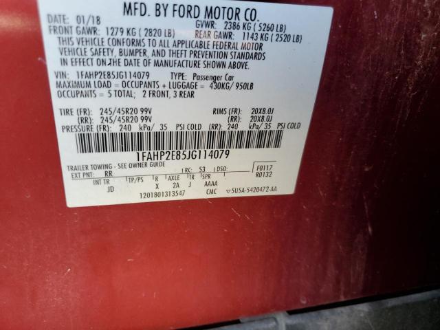 Photo 11 VIN: 1FAHP2E85JG114079 - FORD TAURUS 