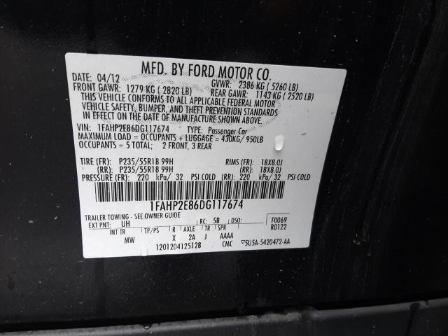 Photo 11 VIN: 1FAHP2E86DG117674 - FORD TAURUS 