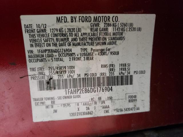 Photo 11 VIN: 1FAHP2E86DG176904 - FORD TAURUS 