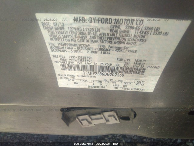 Photo 8 VIN: 1FAHP2E86DG202269 - FORD TAURUS 