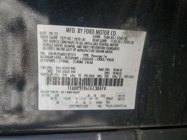 Photo 11 VIN: 1FAHP2E86EG130474 - FORD TAURUS 