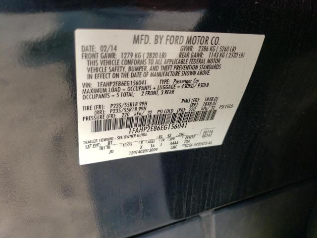 Photo 11 VIN: 1FAHP2E86EG156041 - FORD TAURUS SEL 