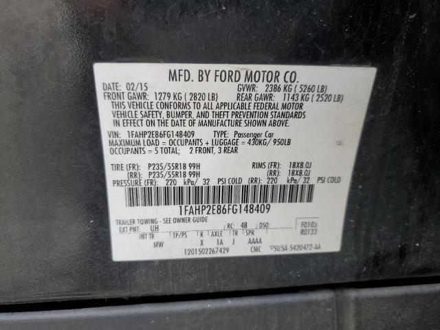 Photo 12 VIN: 1FAHP2E86FG148409 - FORD TAURUS 