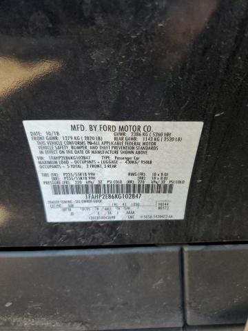 Photo 11 VIN: 1FAHP2E86KG102847 - FORD TAURUS 