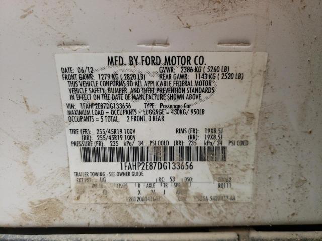 Photo 11 VIN: 1FAHP2E87DG133656 - FORD TAURUS SEL 