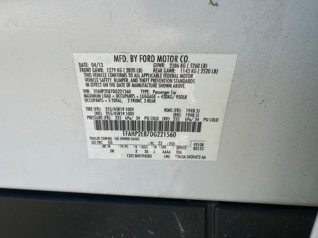 Photo 9 VIN: 1FAHP2E87DG221560 - FORD TAURUS SEL 