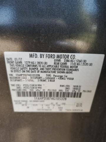 Photo 11 VIN: 1FAHP2E87HG105328 - FORD TAURUS SEL 