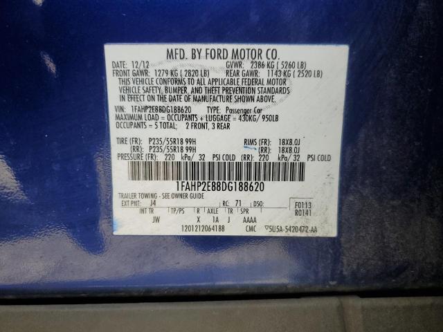 Photo 11 VIN: 1FAHP2E88DG188620 - FORD TAURUS 