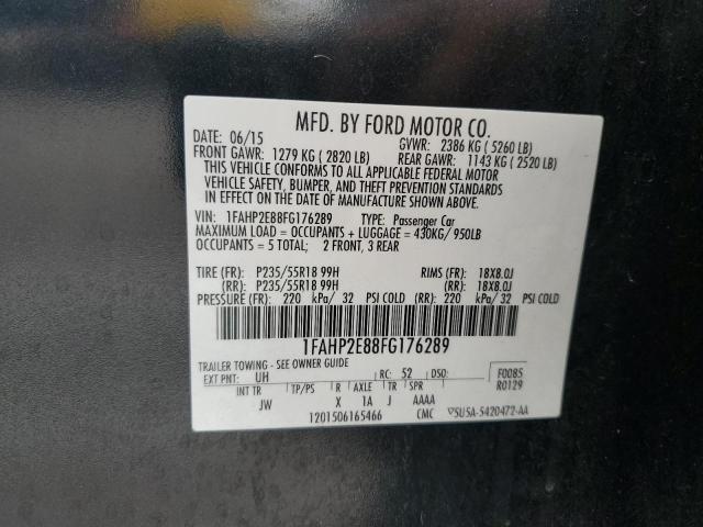 Photo 11 VIN: 1FAHP2E88FG176289 - FORD TAURUS 