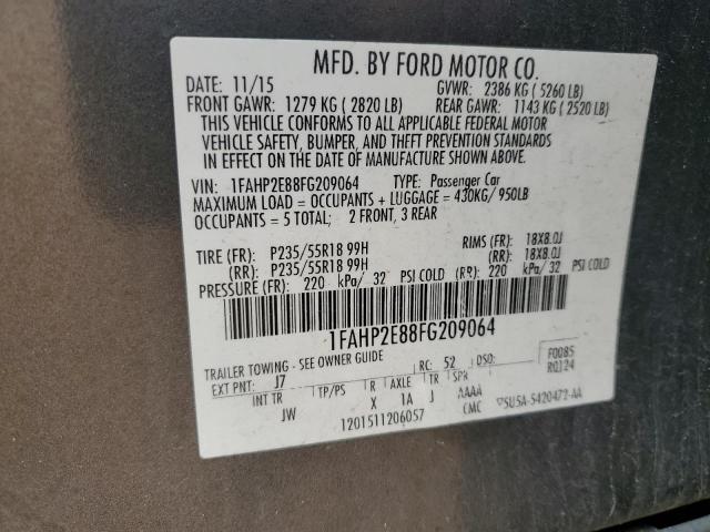 Photo 11 VIN: 1FAHP2E88FG209064 - FORD TAURUS 