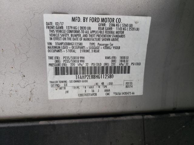 Photo 11 VIN: 1FAHP2E88HG112580 - FORD TAURUS 